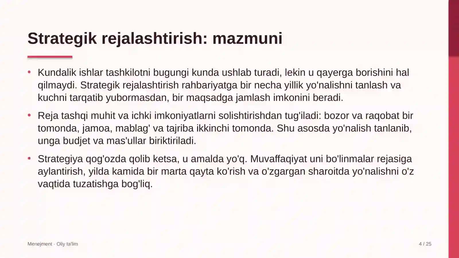 Yakka tartibdagi uy-joy qurilishida strategik rejalashtirish 4