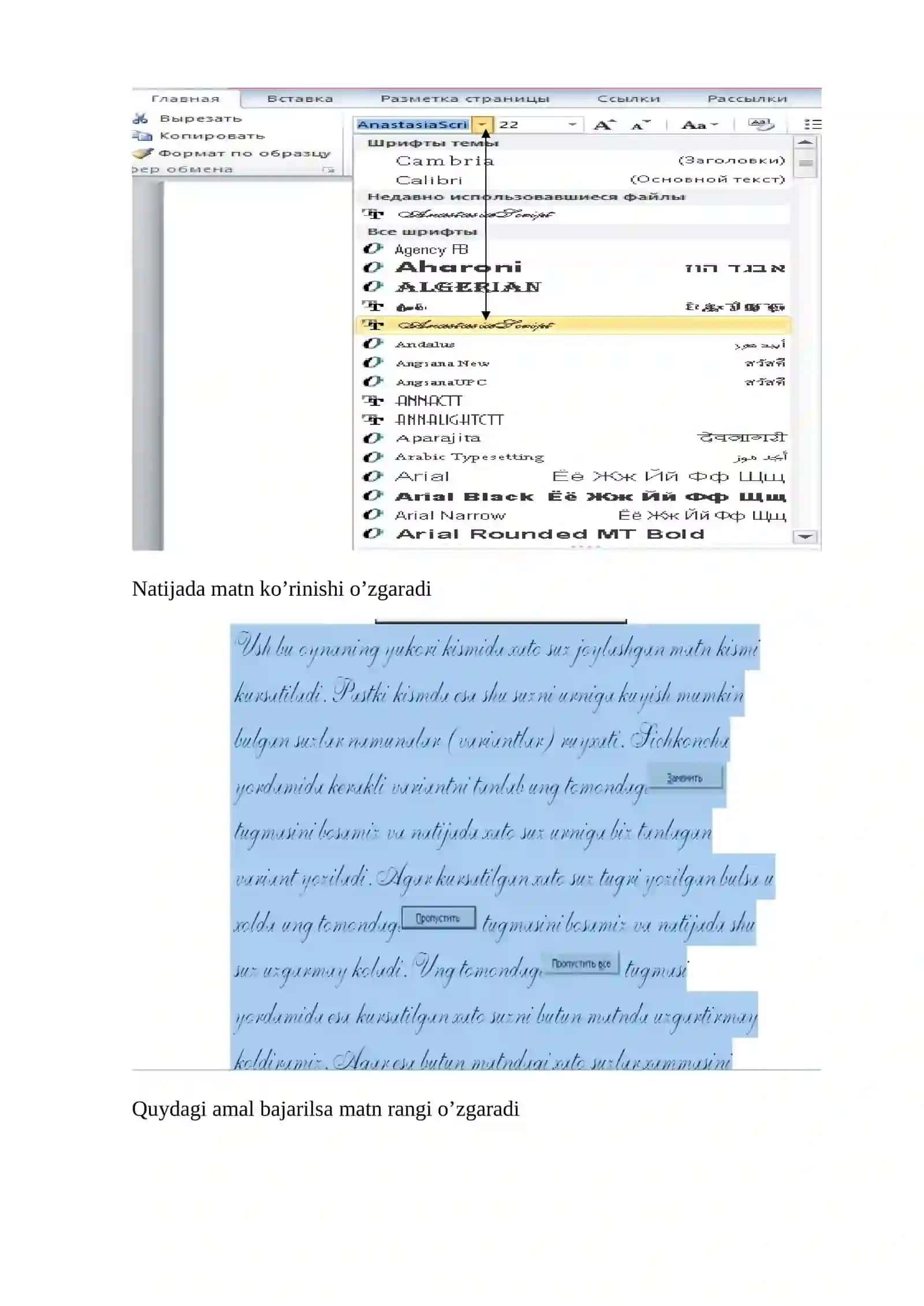 Ma’ruza 9. Matn muharririda hujjatlarni formatlash 4
