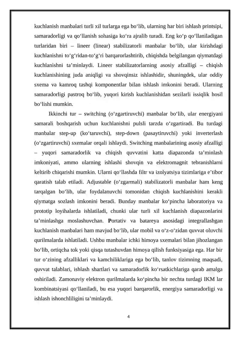 Integrallashgan Kuchlanish Manbalari 4
