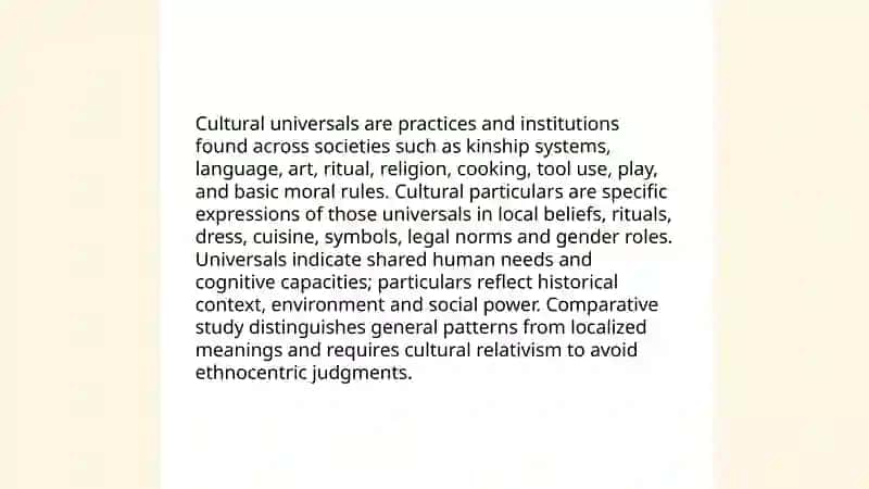 Define the world culture 4