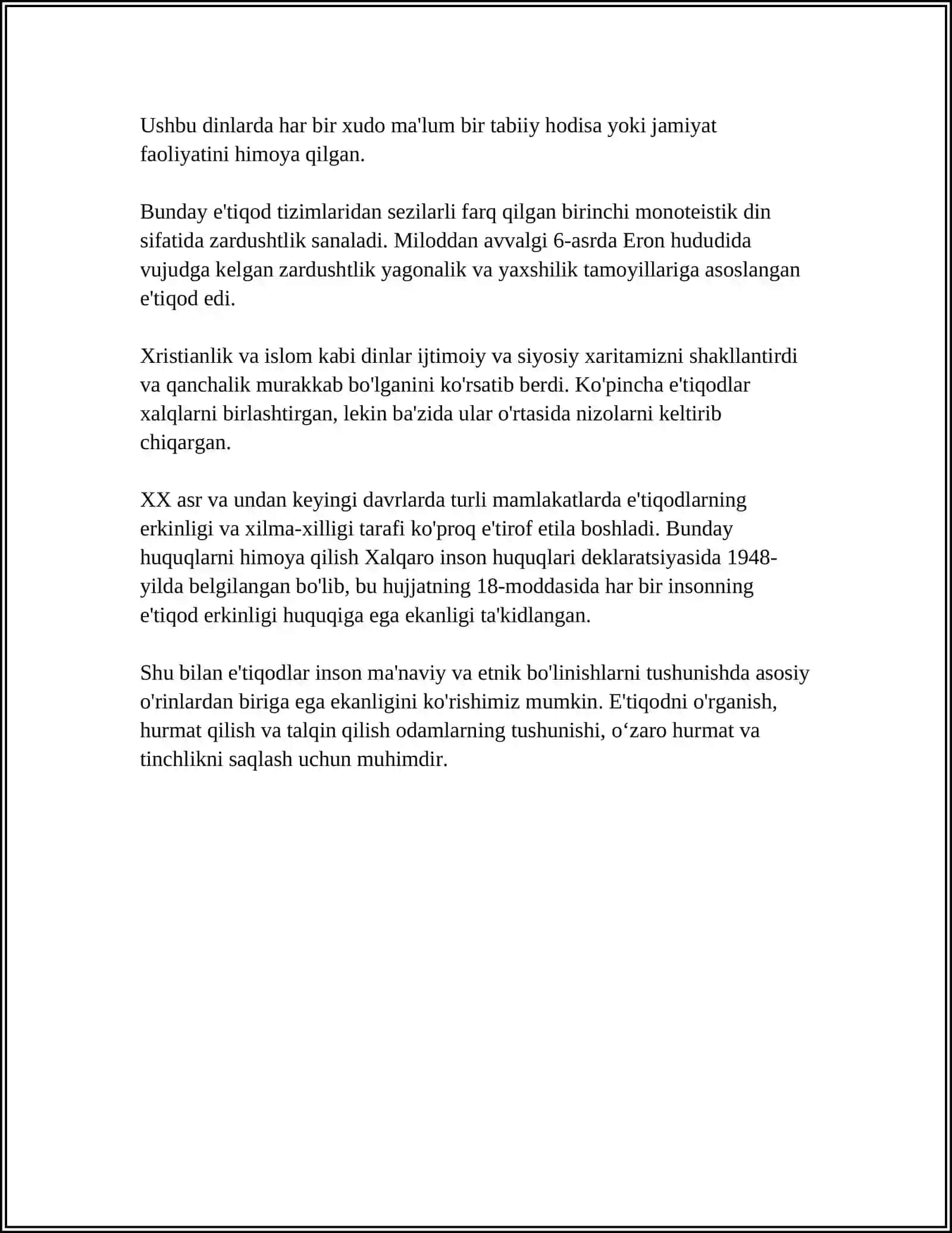MUSTAQIL ISH Mavzu: TALQIN SHO‘BALARI 4