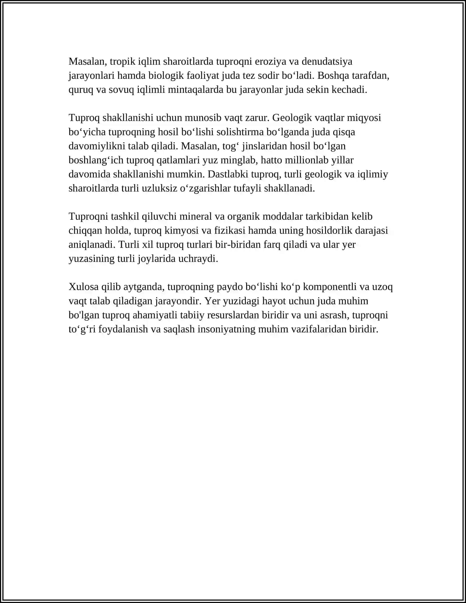 TUPROQNING KELIB CHIQISHI TUZILISHI TARKIBI 4