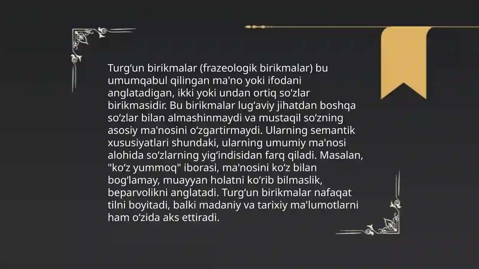 Abdulla Qahhor hikoyalarida turgʻun birikmalarning qoʻllanishi 4