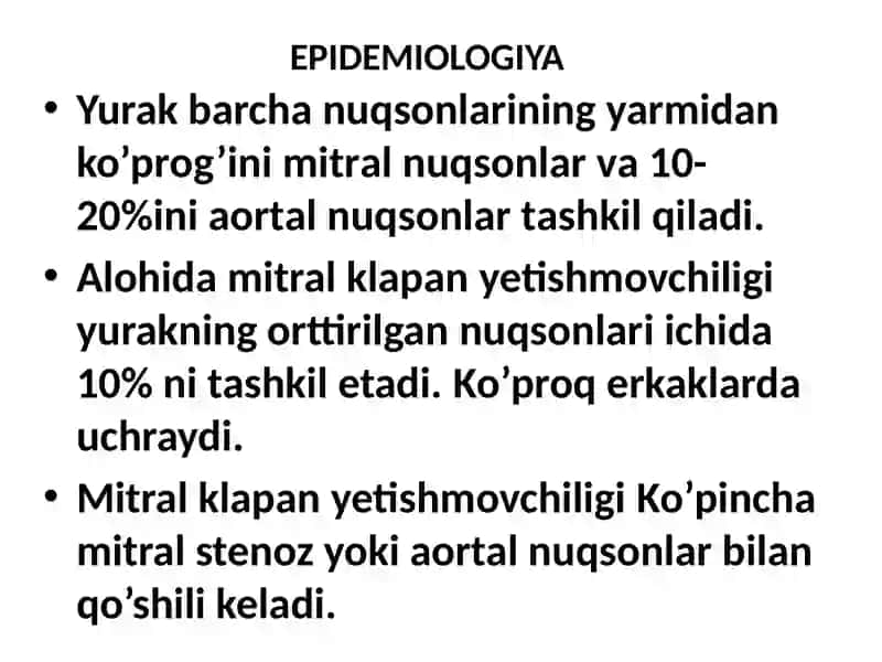 Yurak orttirilgan nuqsonlari 4