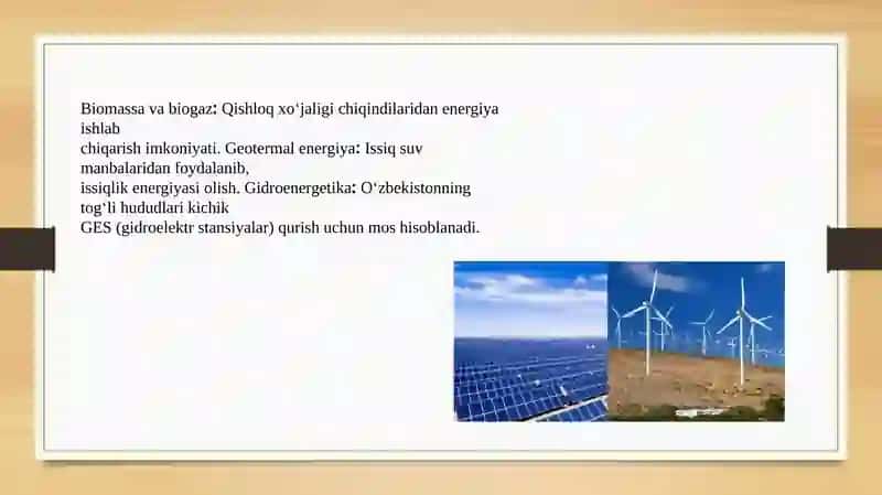 Muqobil Energiya Manbalarini Qo'llash 4