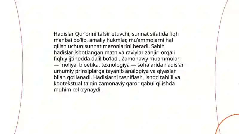 Islom dini manbalari,maktablari va ularning hozirgi davrdagi ahamiyati 4