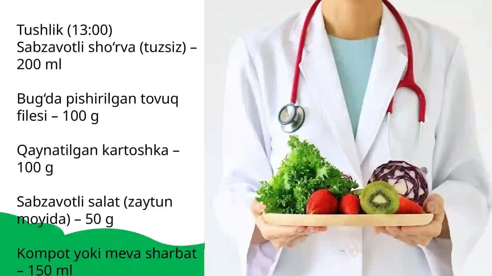 Bemorga taomnoma tuzish 4