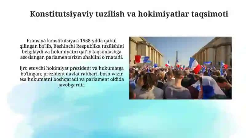 Fransiya respublikasi konstitutsiyasi 4