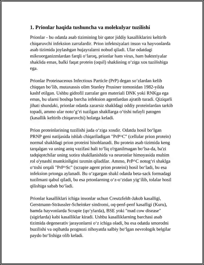 PRIONLAR HAQIDA TUSHUNCHA 4