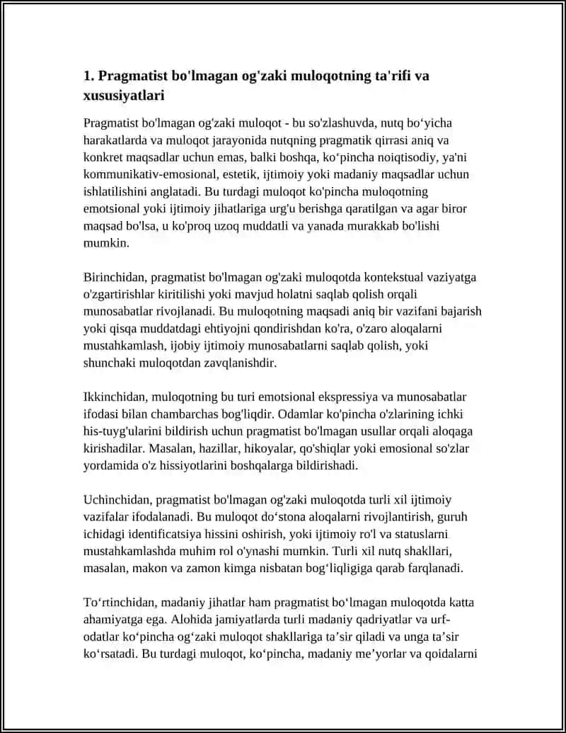 Pragmatist bo'lmagan og'zaki muloqot 4