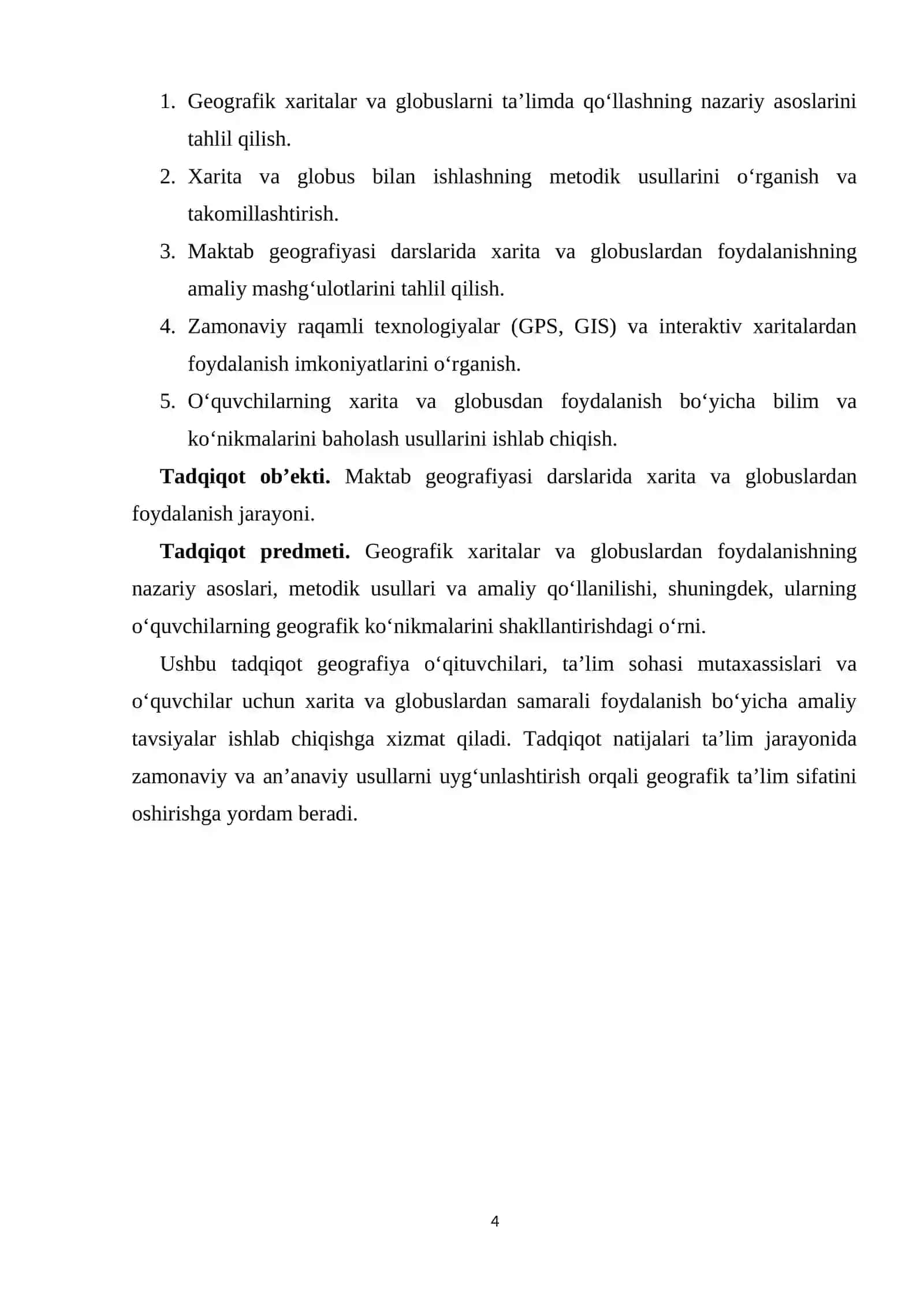 « Geografik xarita va globus bilan ishlash.» 4