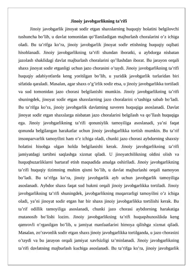 Jinoiy javobgarlik asoslari 4