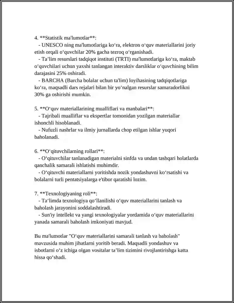 O'QUV MATERIALLARIDAN MAKSIMAL FOYDA OLISH 4