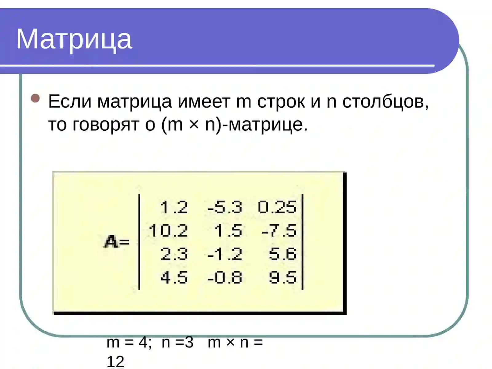 Введение в теорию матриц 4