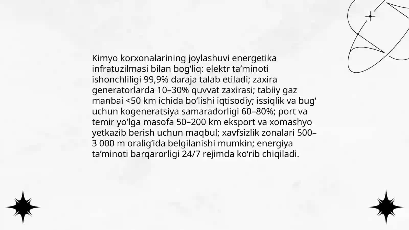 Sanoat tarmoqlarini joylashtirish: Kimyo sanoati 4