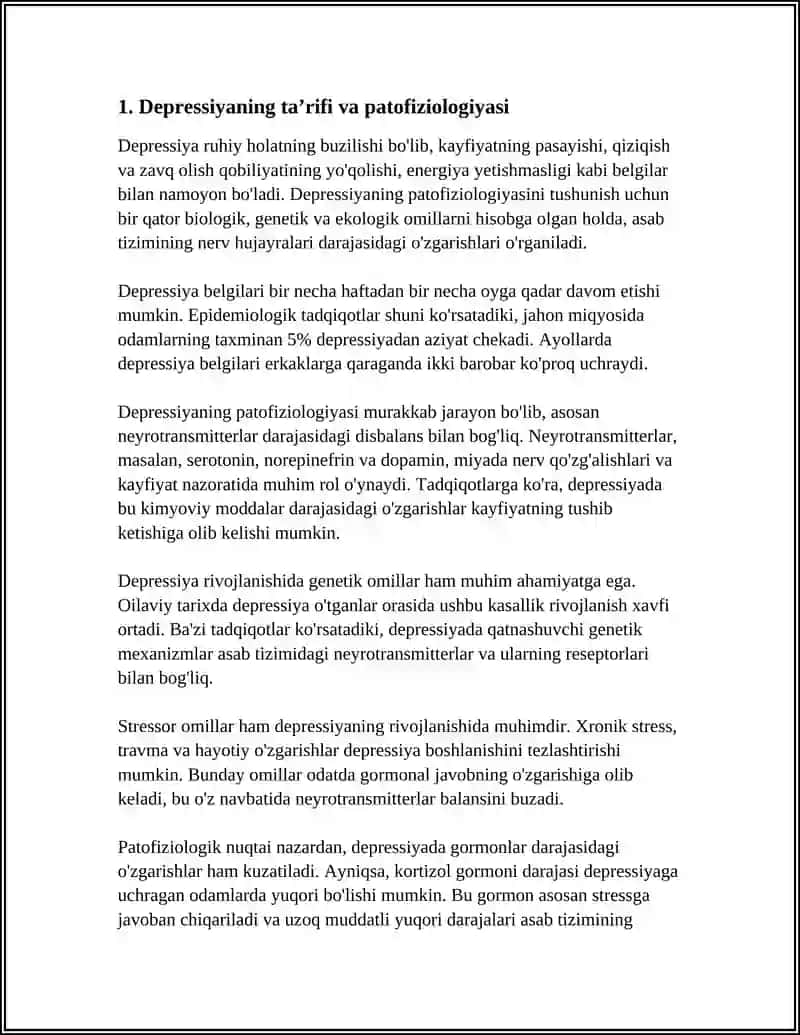 BEMORLARNING RUHIY HOLATI 4