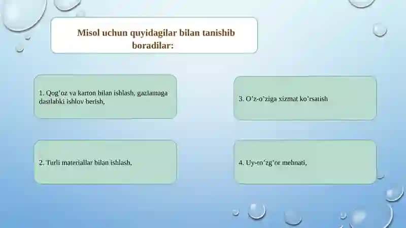 Boshlang ‘ich sinflarda texnologiya ta’limidan amaliy ishlar 4