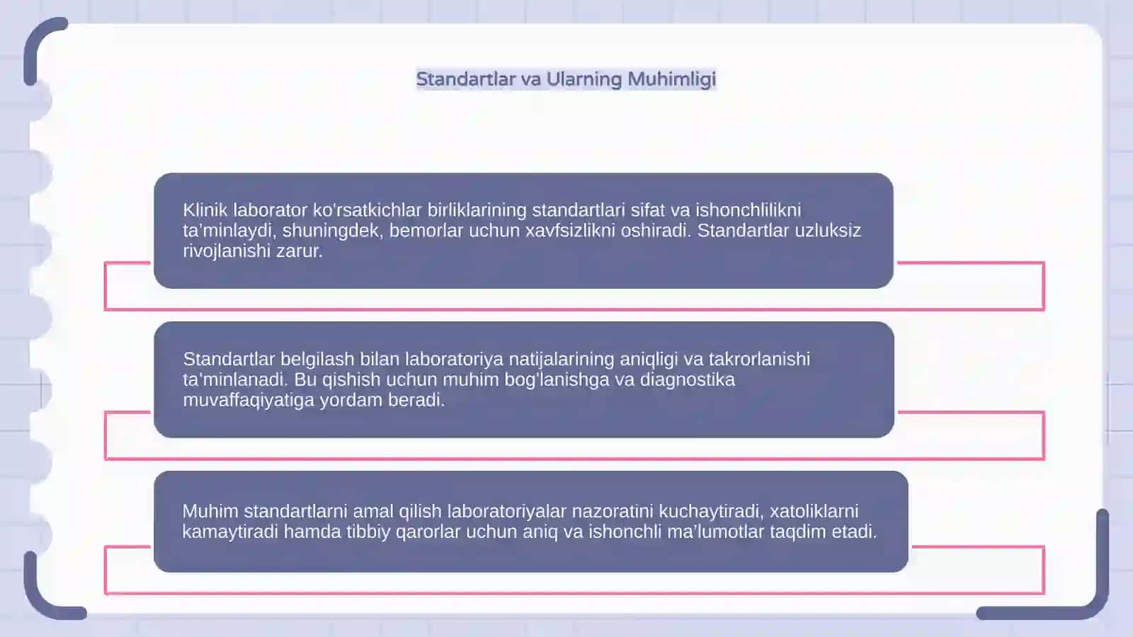 Klinik laborator ko'rsatkichlar birliklarining standartlari 4