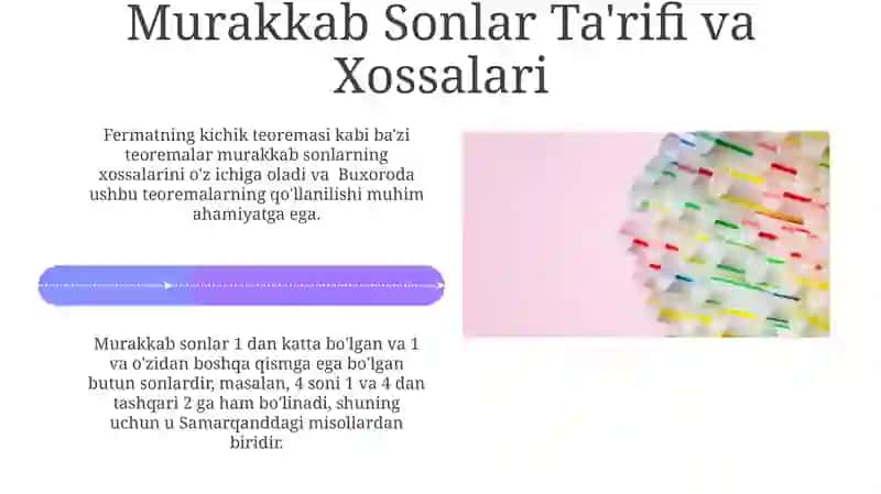 Tub va Murakab Sonlar 4