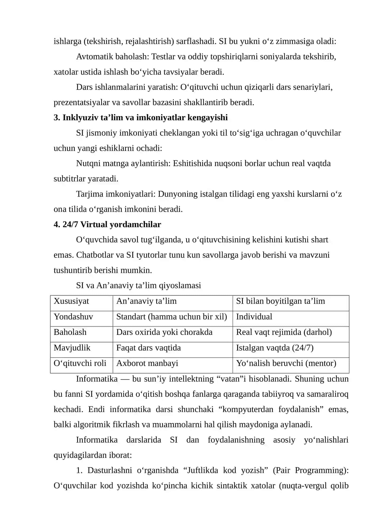RAQAMLI TA’LIM MUHITINI SHAKLLANTIRISHDA SUN’IY INTELLEKT VA BULUTLI TEXNOLOGIYALARNING TEXNIK IMKONIYATLARI 4