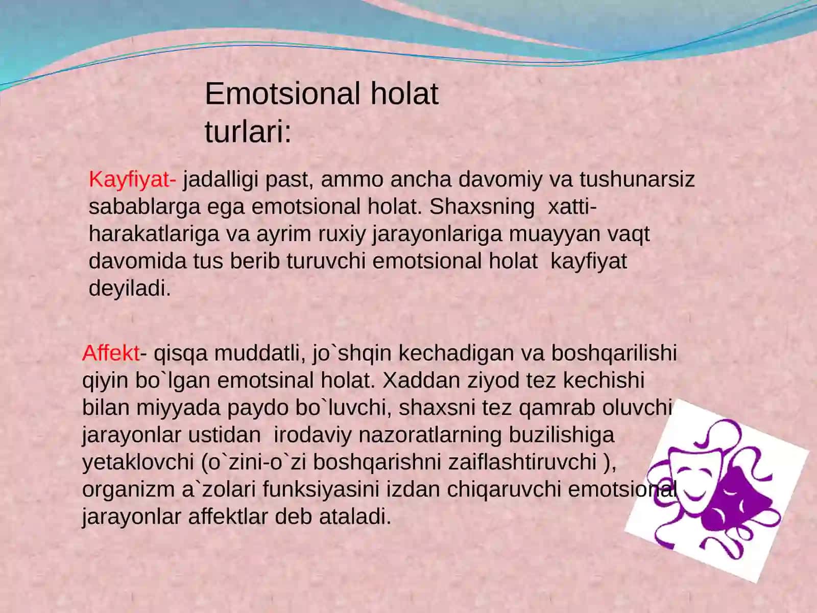 Emotsiyalar va vaziyatlar 4
