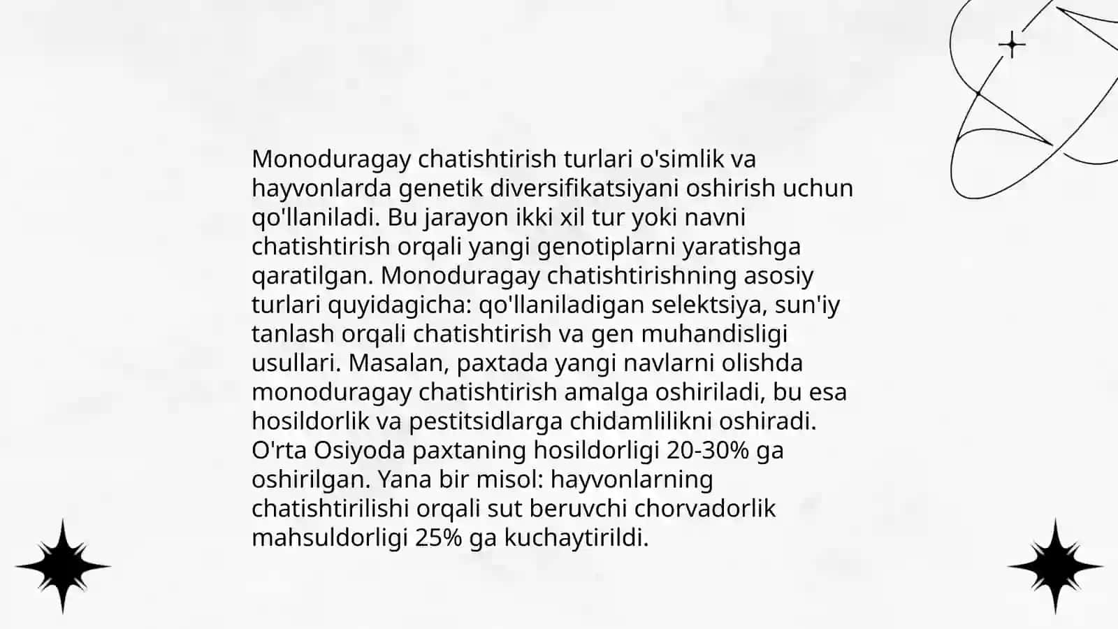 Monoduragay chatishtirish nazariyalari 4