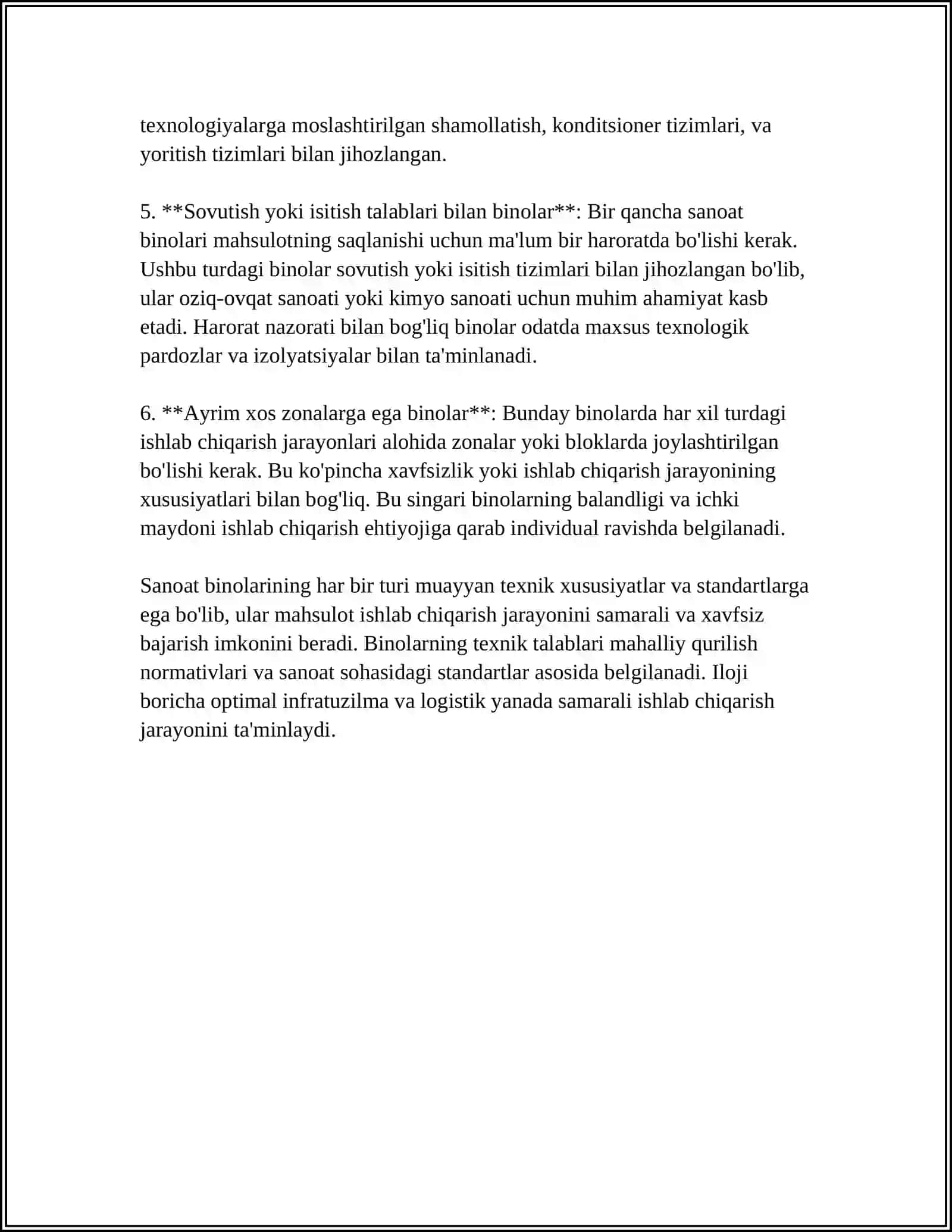 SANOAT BINOLARINING KLASSIFIKATSIYASI 4