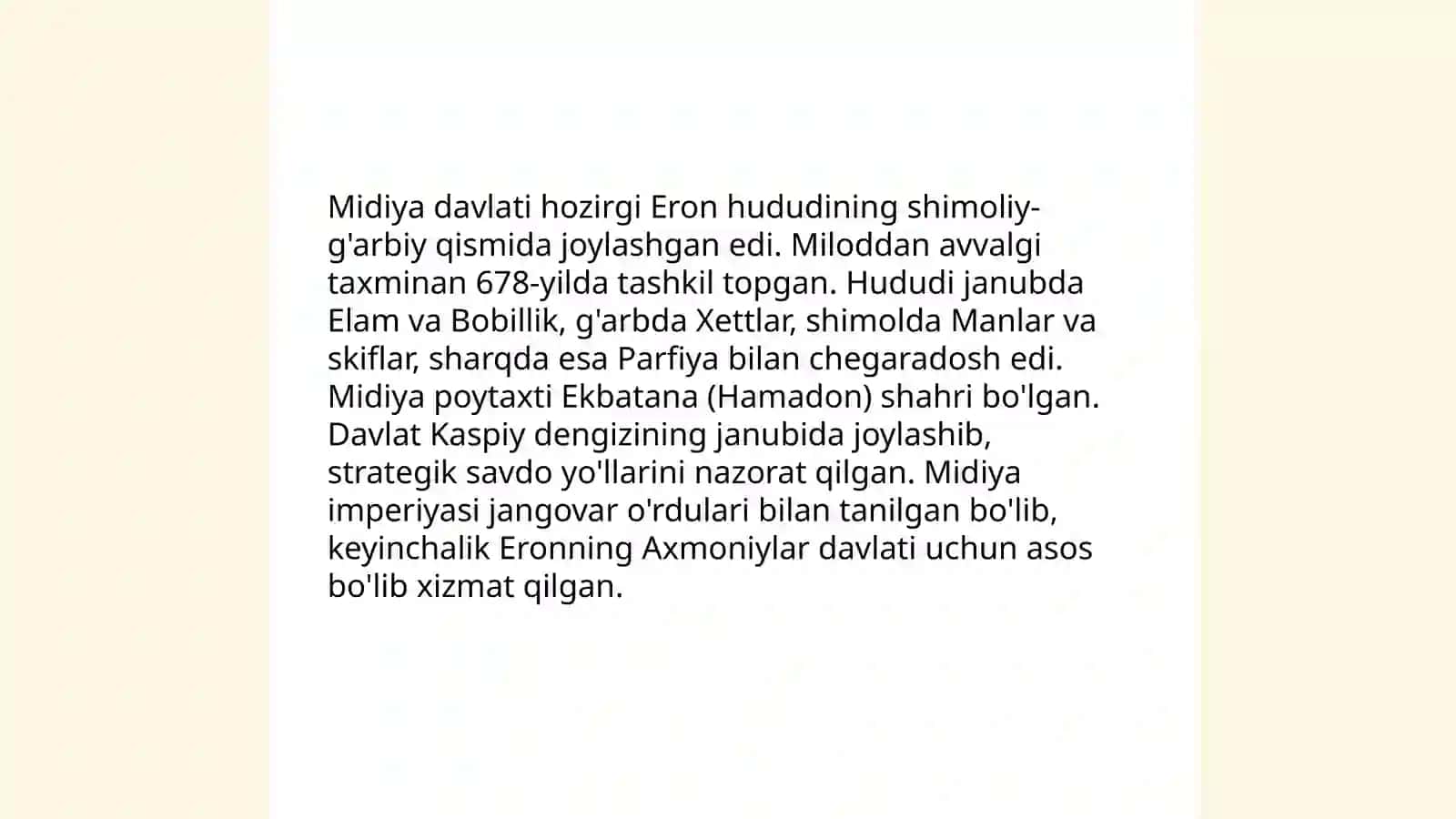 Qadimgi Midiya davlati 4