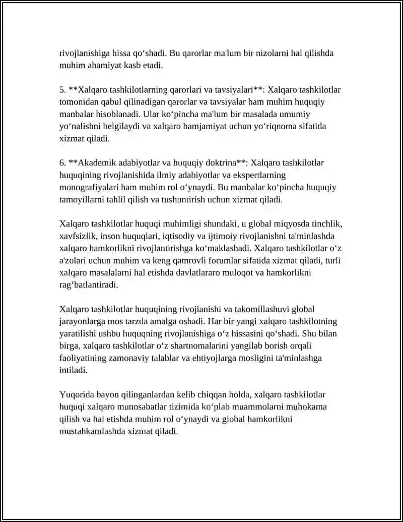Xalqaro Tashkilotlar Huquqi 4