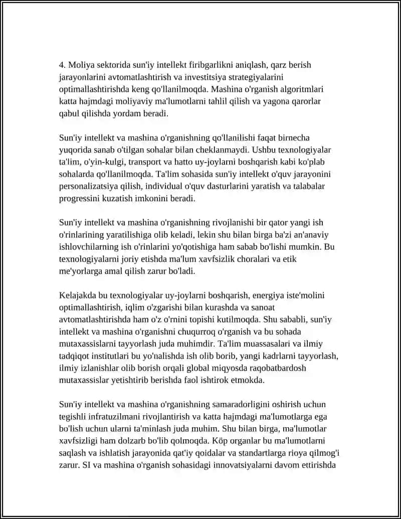 RAQAMLI TEXNOLOGIYALAR 4