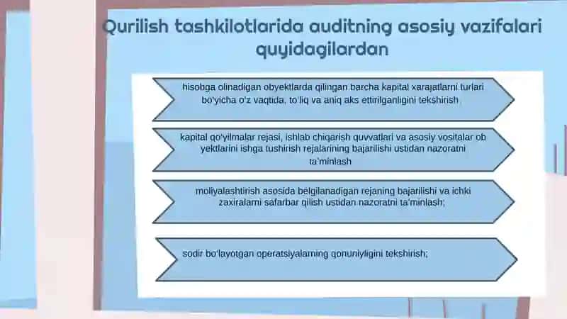 Qurilish Tashkilotlarida Audit 4