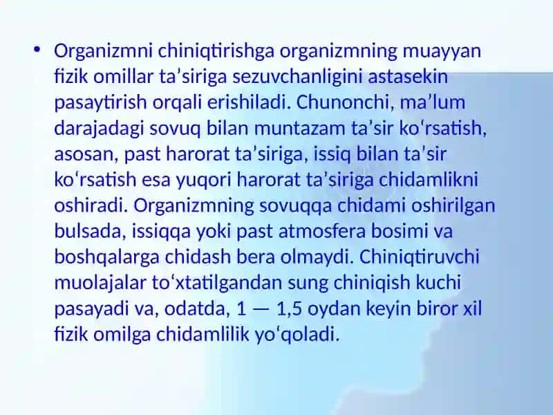 Sog’lom bolalarni chiniqtirish usullari 4