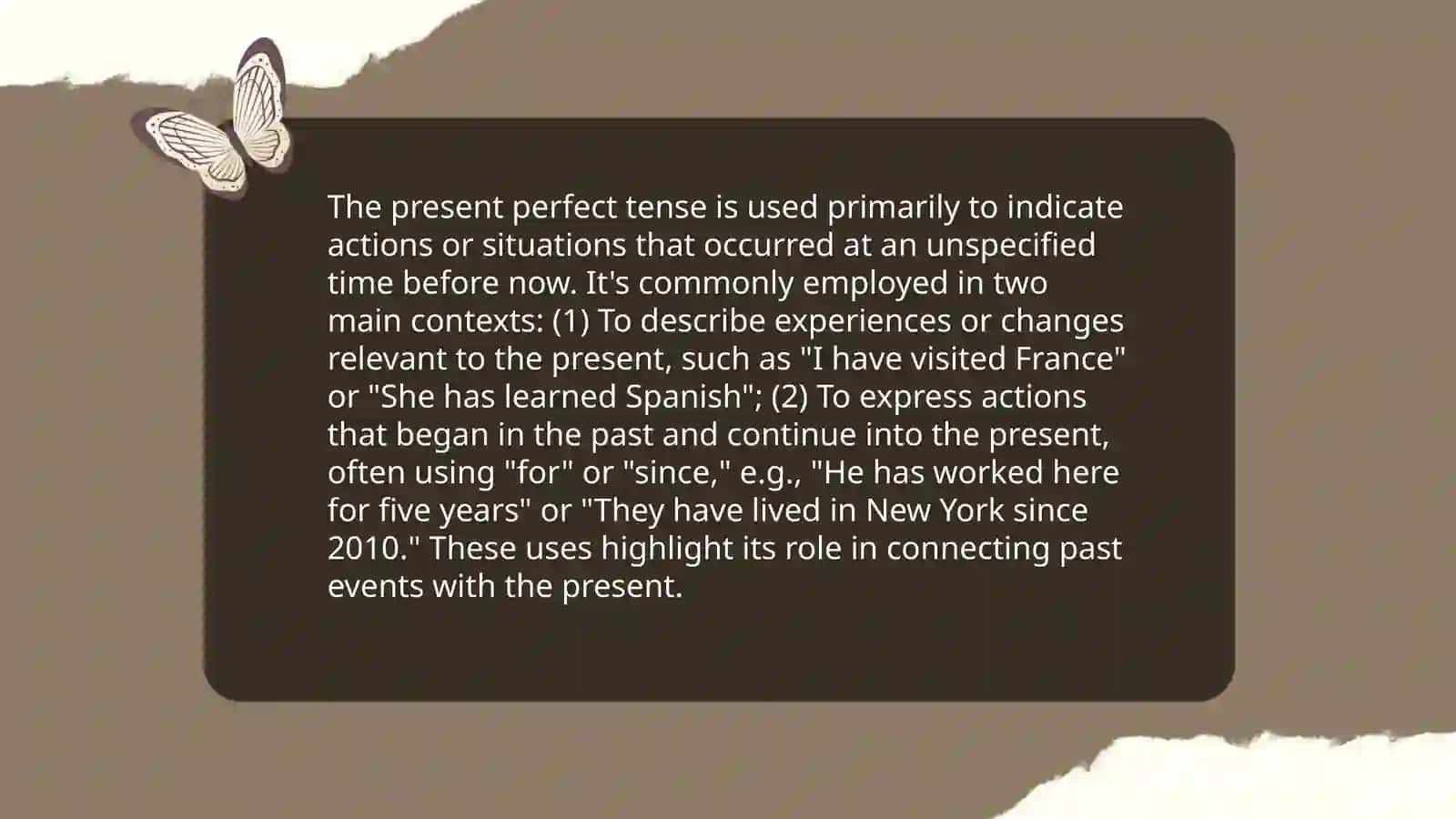 Mavzu: Present Perfect Tense Formation 4