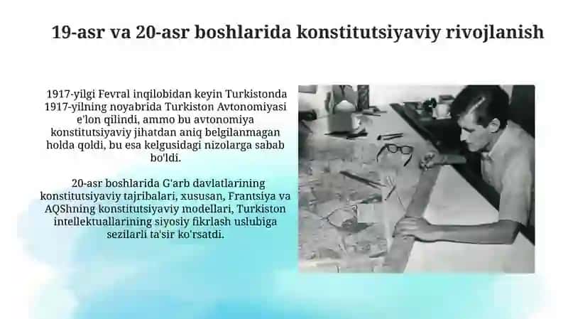 Konstitutsiyada jahon konstitutsiyaviy rivojlanish tajribalalari 4