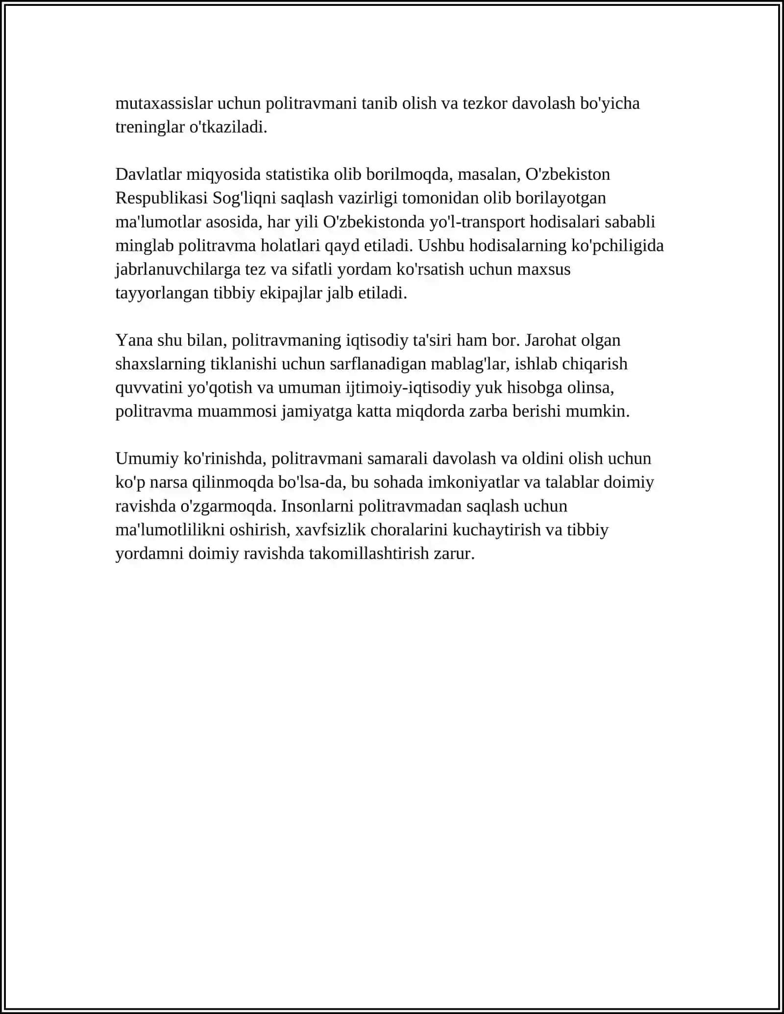 POLITRAVMALAR.TRAVMATIK SHOK 4