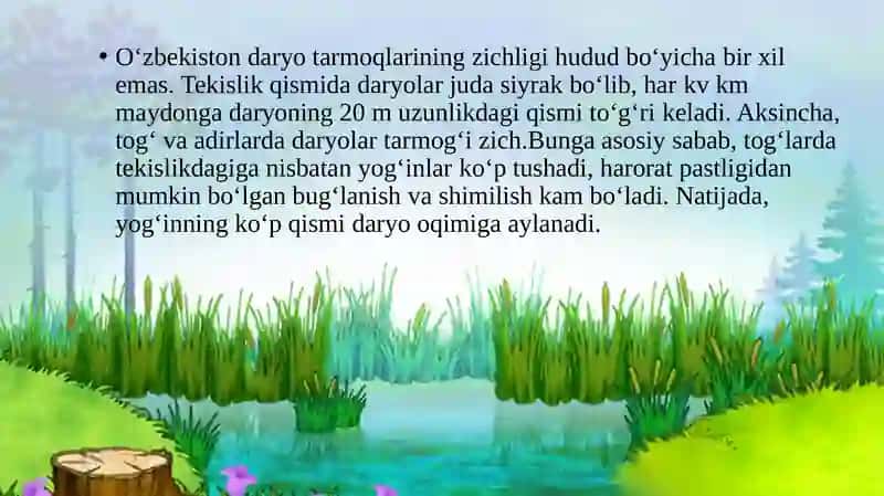 O‘zbekistonning Ichki Suvlari Vasuv Boyliklari 4