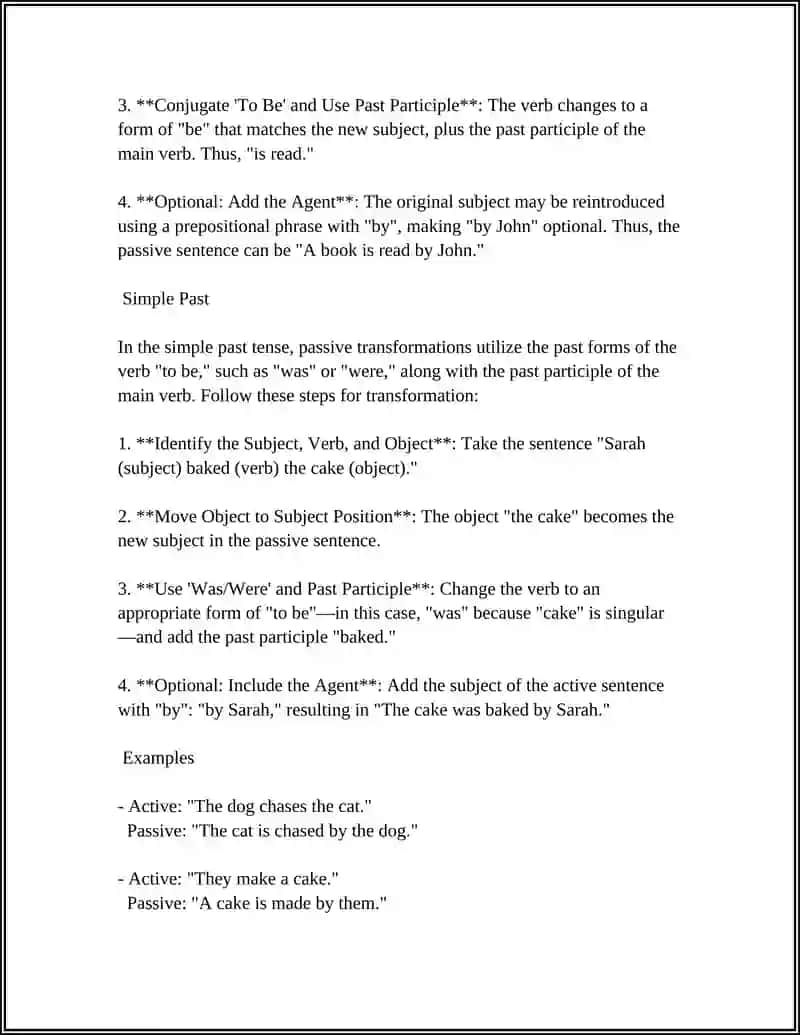 PRACTICING ACTIVE AND PASSIVE VOICE 4