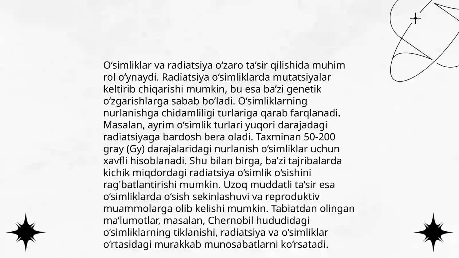 Radiatsiyaning atrof-muhitga ta’siri 4