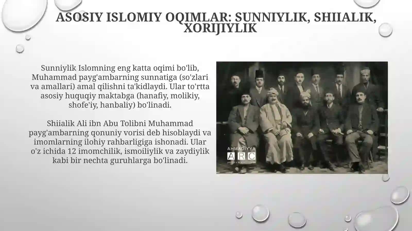 Islom dini oqimlari va yonalishlarining paydo bolishi 4