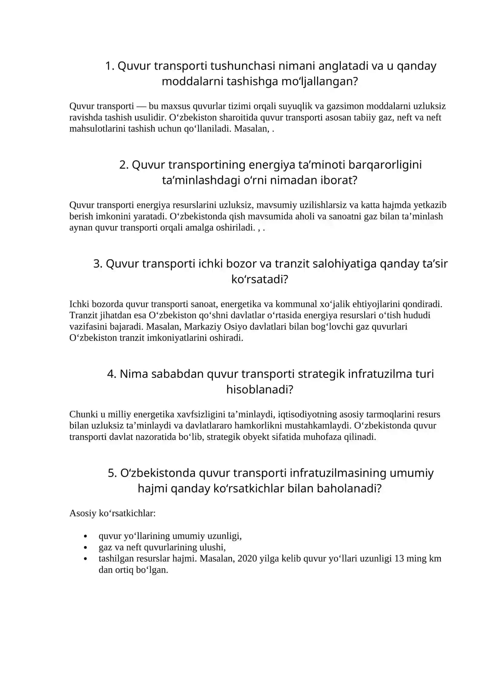 Quvur transporti 4
