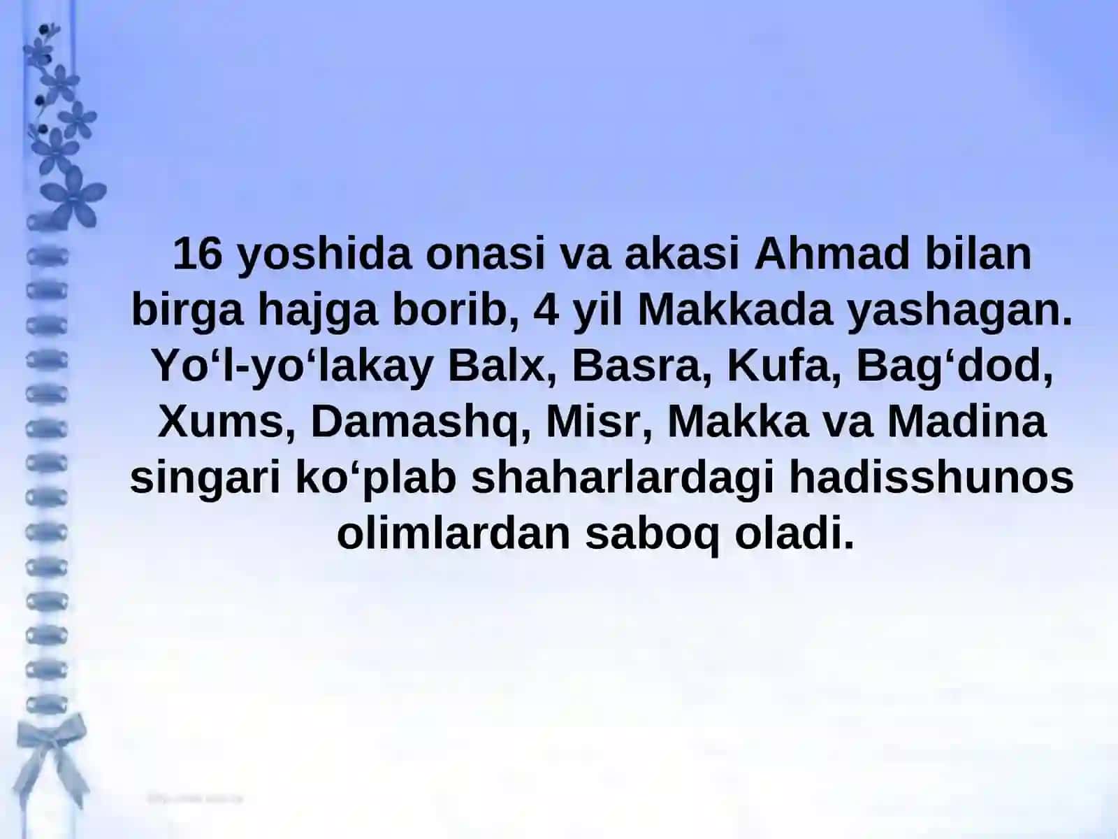 Al-buxoriy va hadis ilmi 4