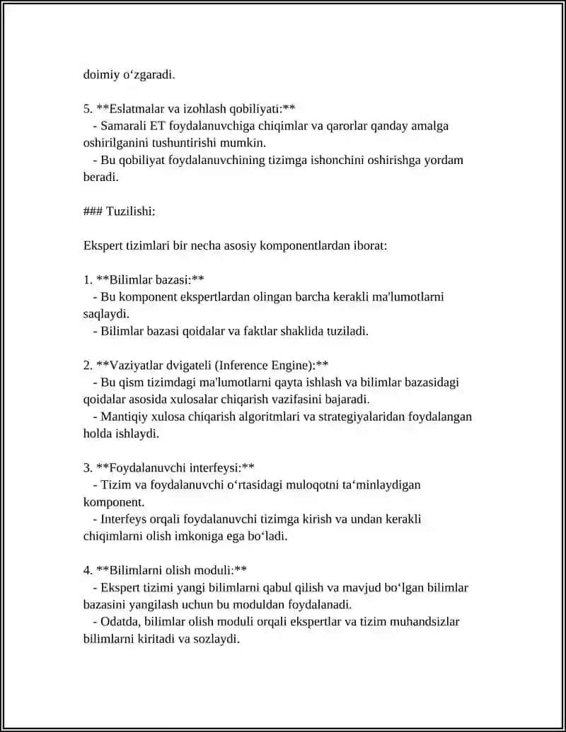 Ekspert Tizimlari 4