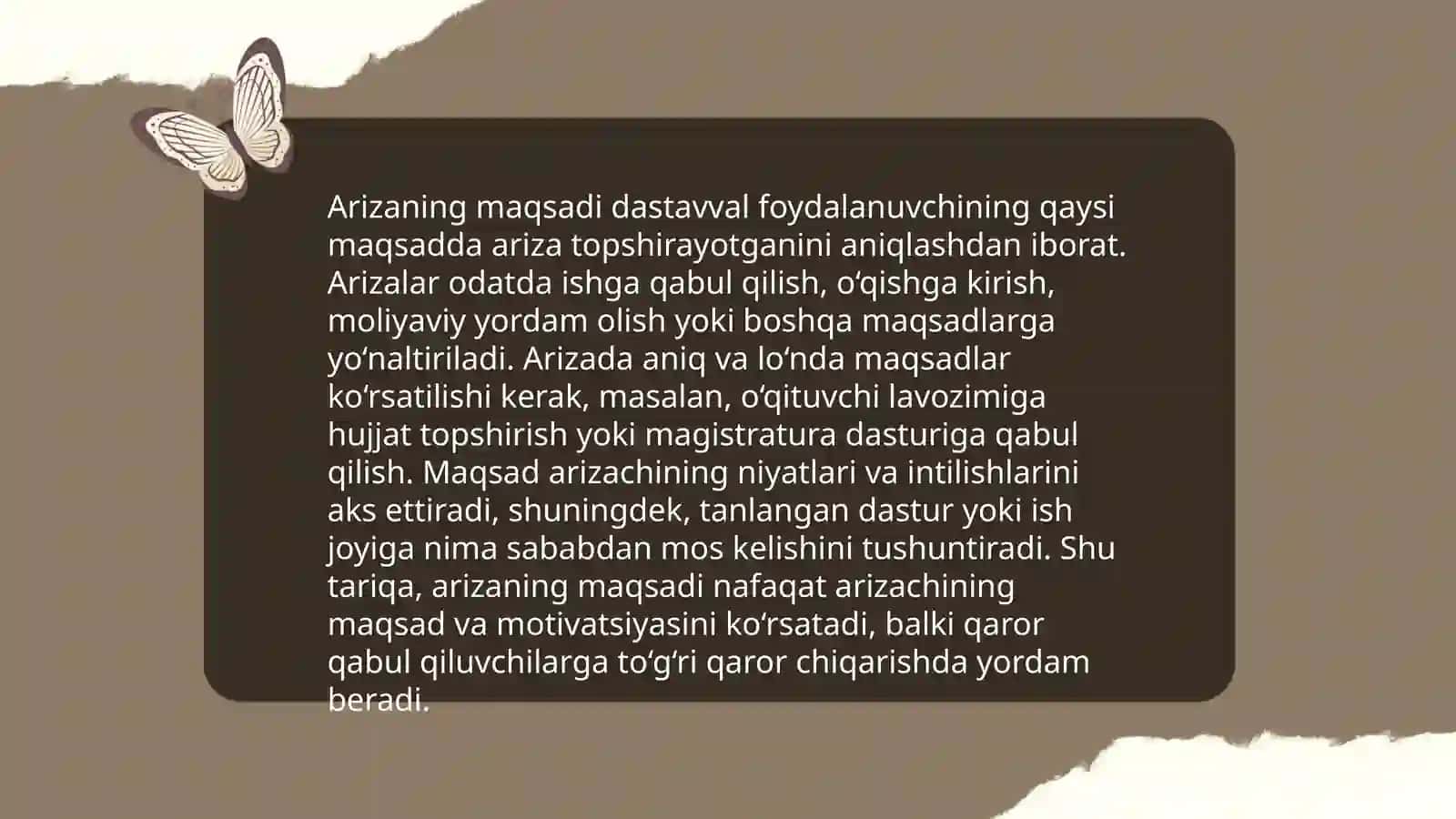 Ariza nima? 4