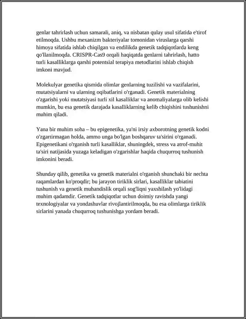 GENETIKA FANINING VAZIFASI VA USULLARI. 4