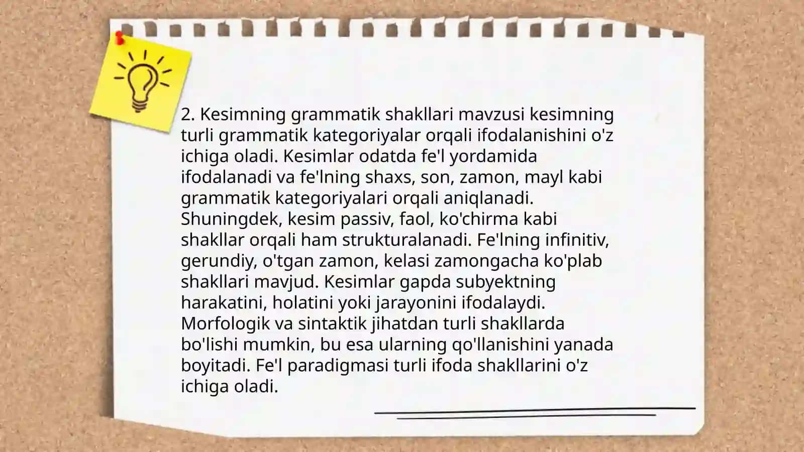 Kesim mavzusi ona tilidan 4