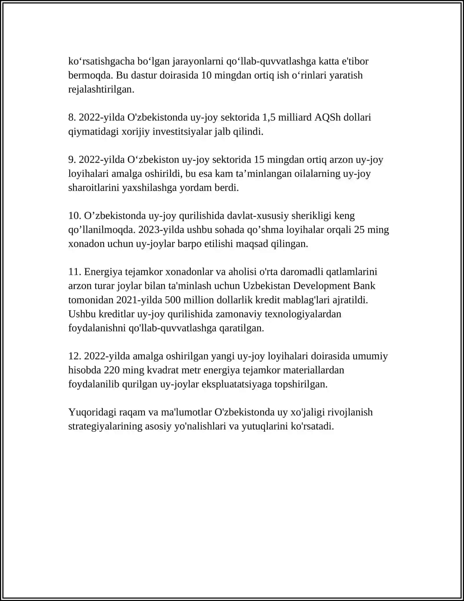 UY XO'JALIGI VA RIVOJLANISH STRATEGIYASI 4