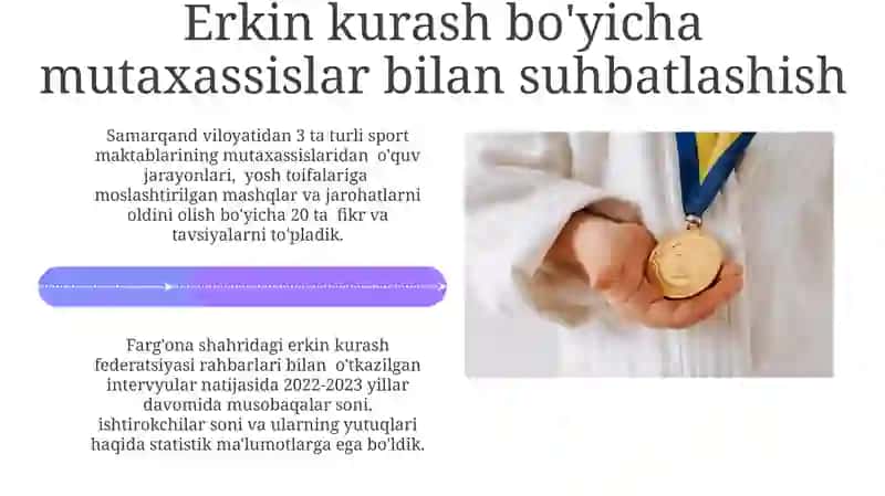 Erkin kurash bo'yicha ma'lumot to'plash usullari 4