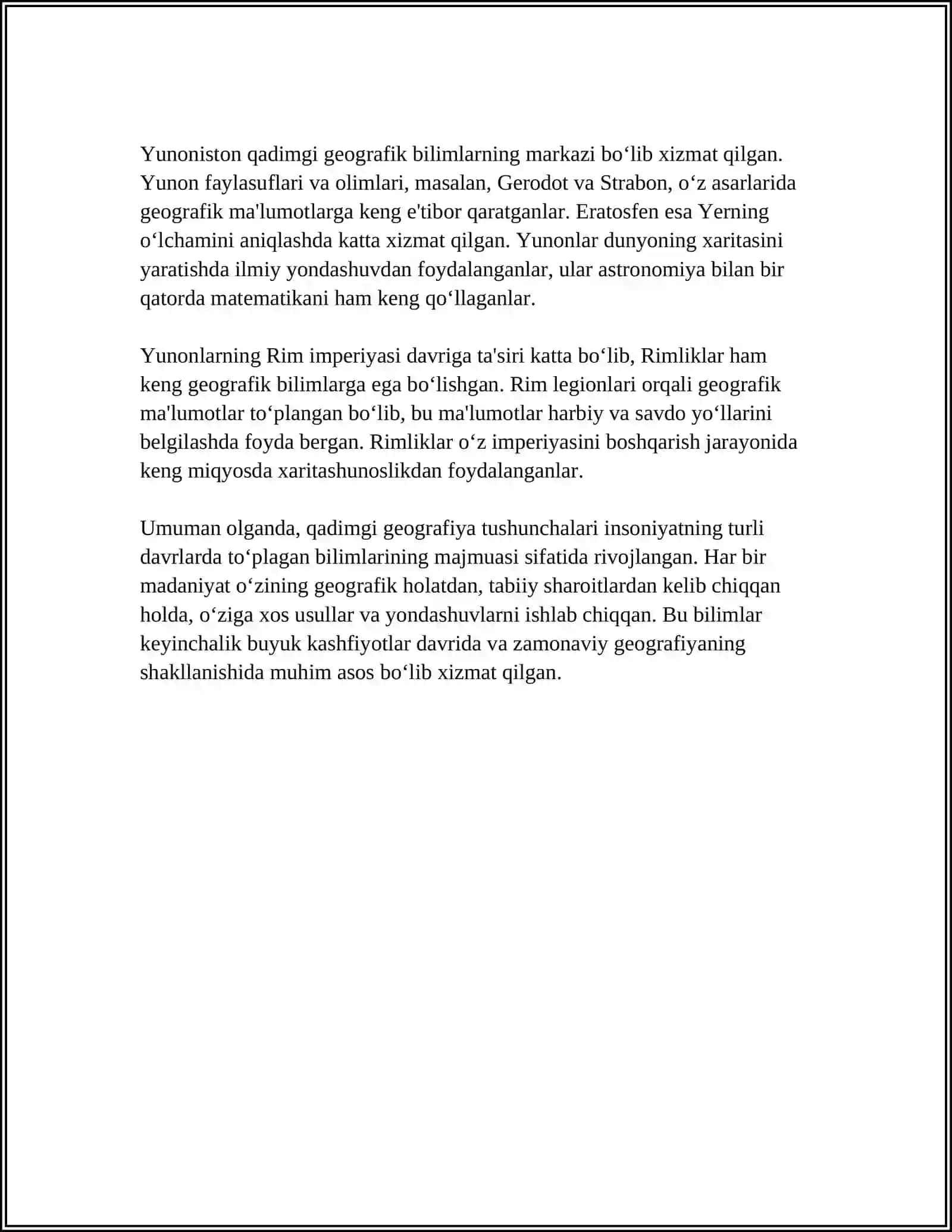 TARIXIY GEOGRAFIYA HAQIDA MAʼLUMOT 4