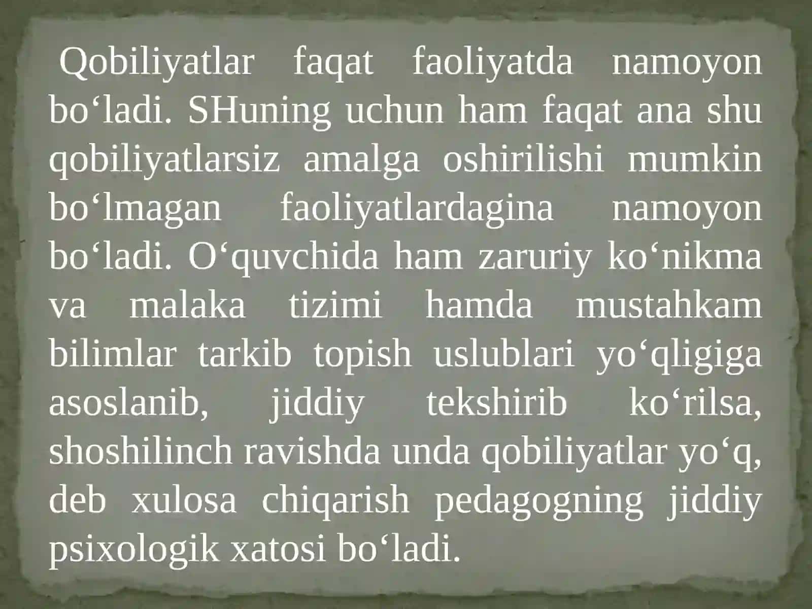 Qobiliyatlar haqida tushuncha 4