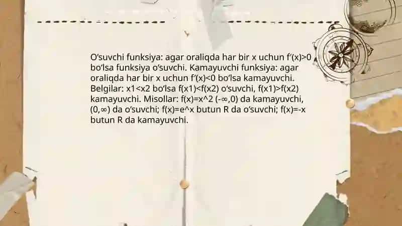 Funksiya monatinligi qavariq va botiqlik 4
